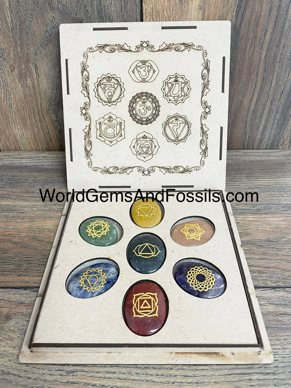Chakra Stone Set In Chakra Box — World Gems And Fossils