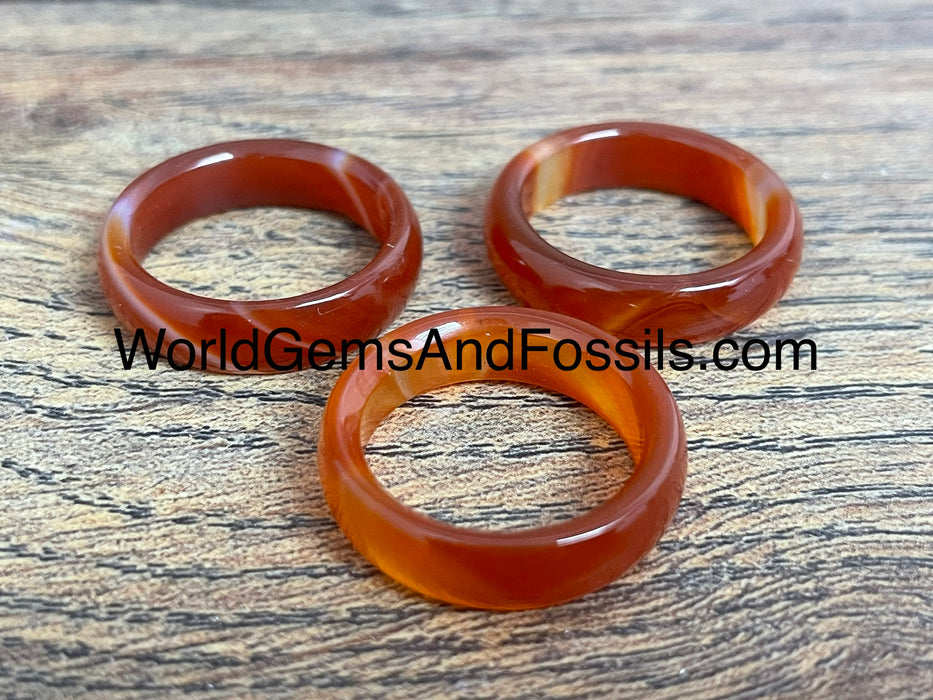 Carnelian Ring 5pc