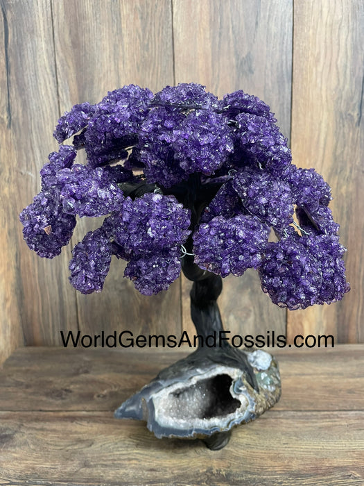 Amethyst Tree On Amethyst Base 15"