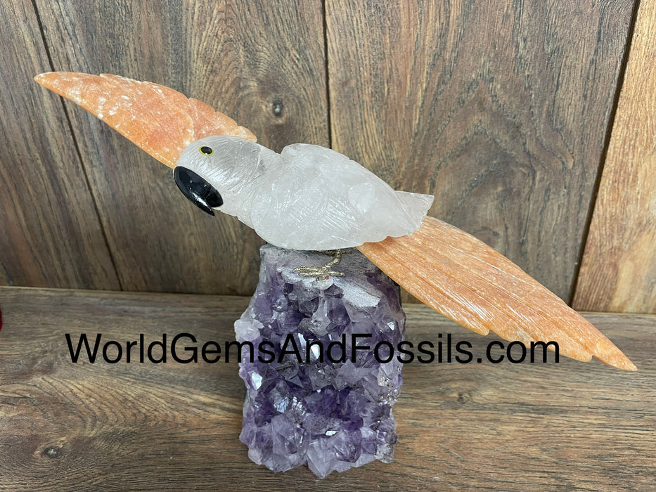 Crystal Bird On Stand  #9  Small