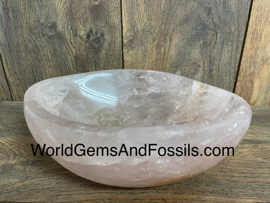 Rose Quartz Bowl  8” #6