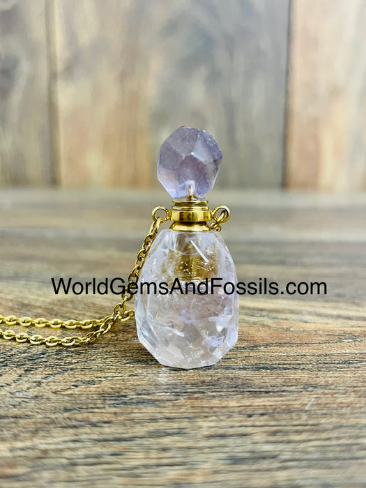 Amethyst Perfume Necklace