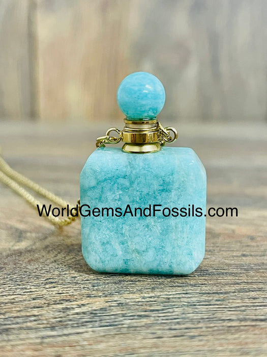 Amazonite Perfume Necklace