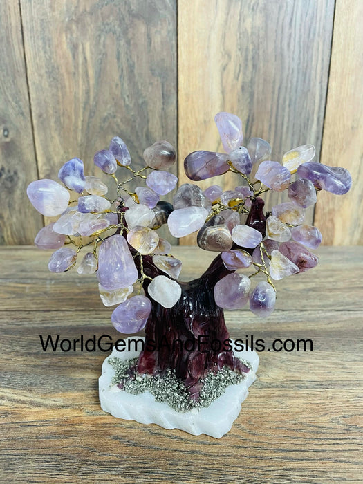 Amethyst Tree On Onyx Base 6”