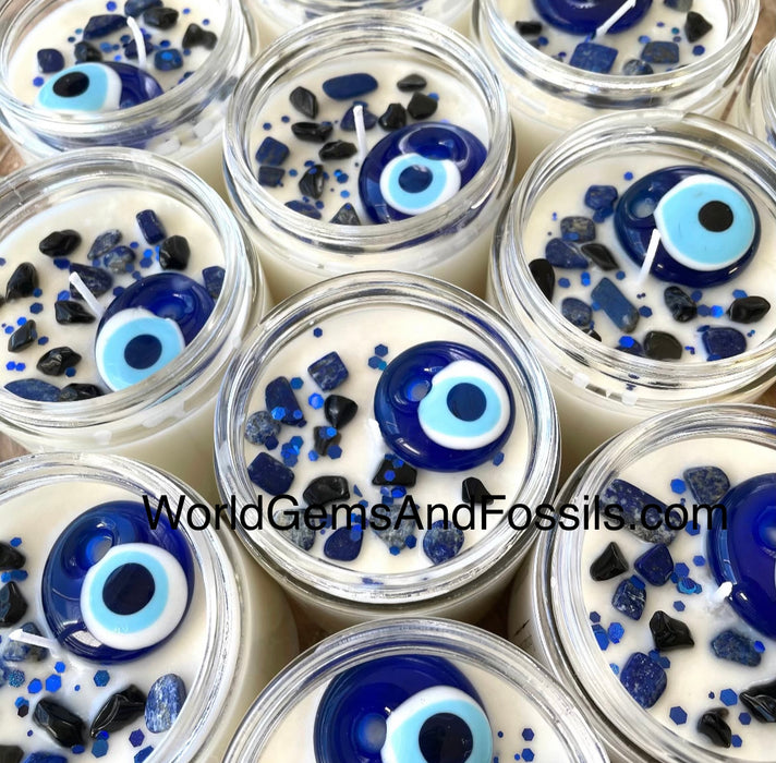 Evil Eye Candle With Evil Eye Pendant