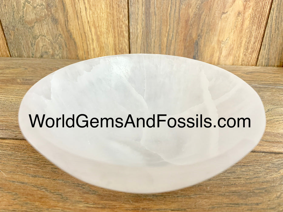 Selenite Bowl 6" Round