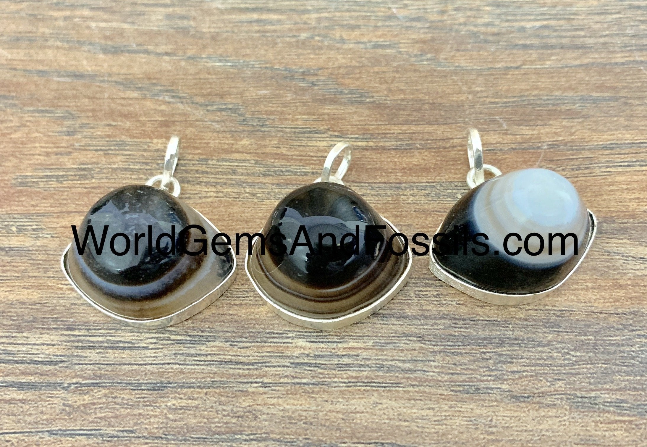 Agate Evil Eye Pendants