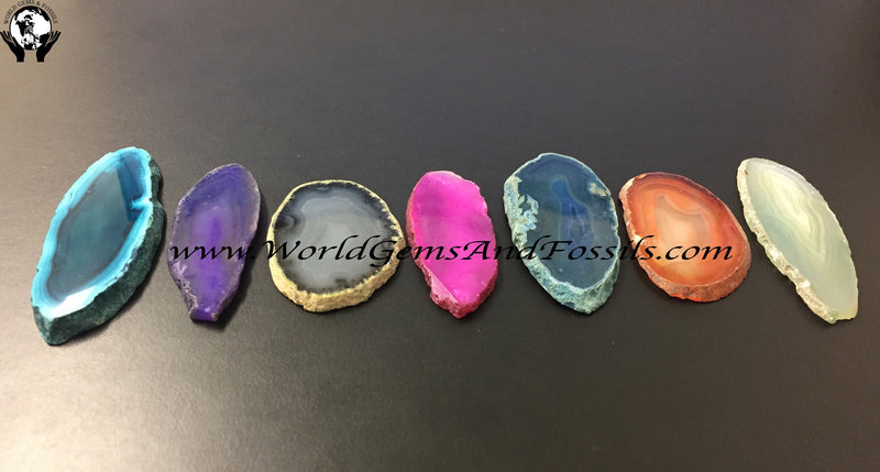 Agate Slabs Mixed Color 1"-1.5"