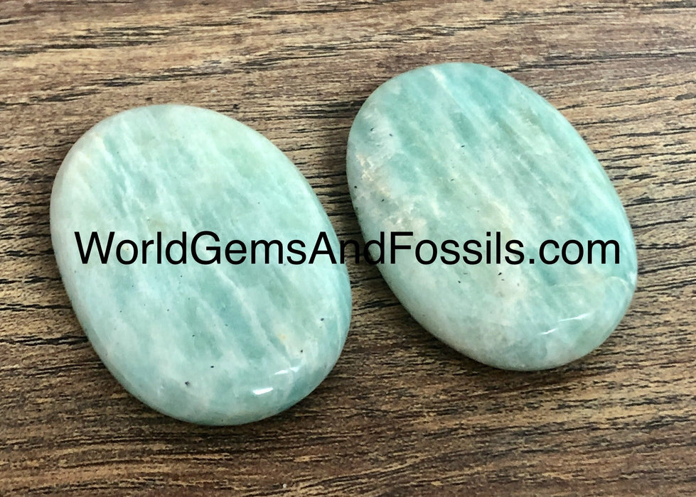 Amazonite Palm Stone Oval B