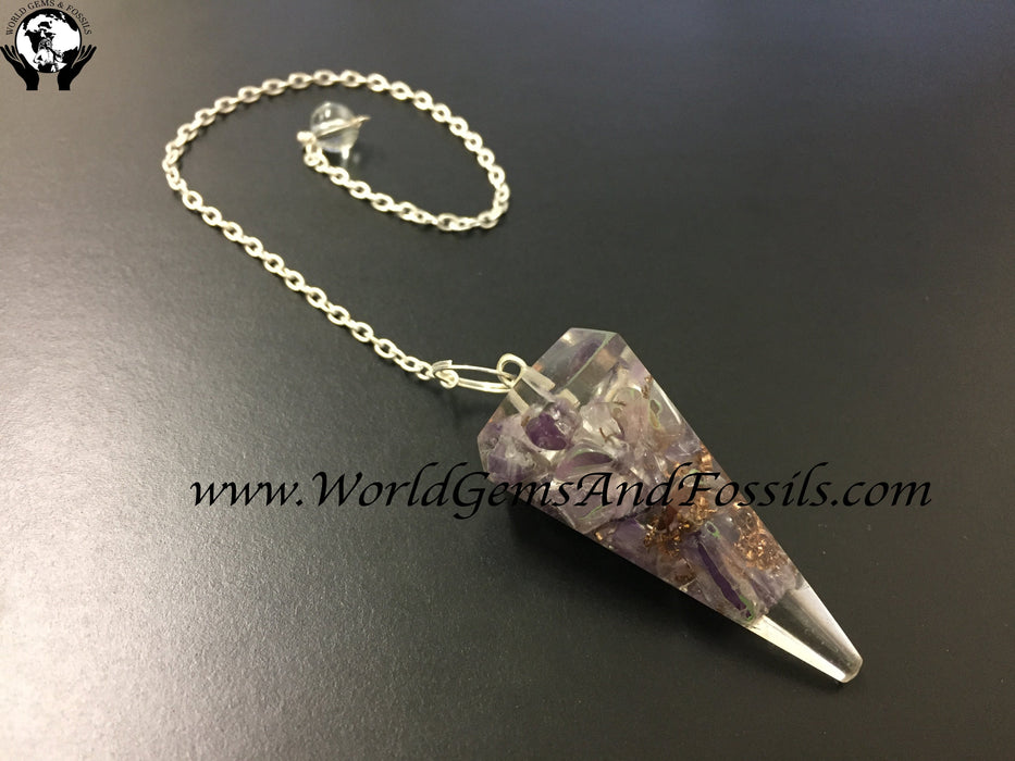 Amethyst Orgone Pendulums