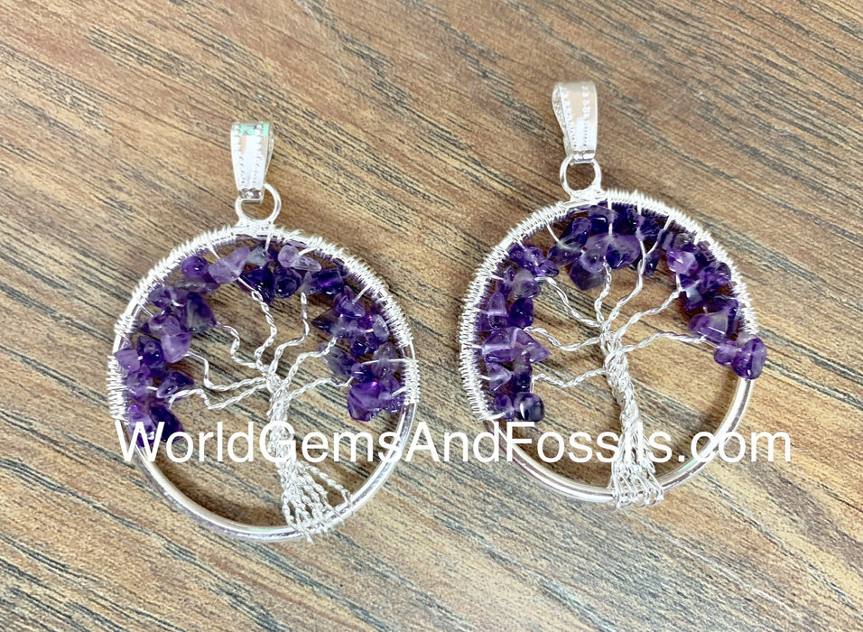 Amethyst Tree Of Life Pendant