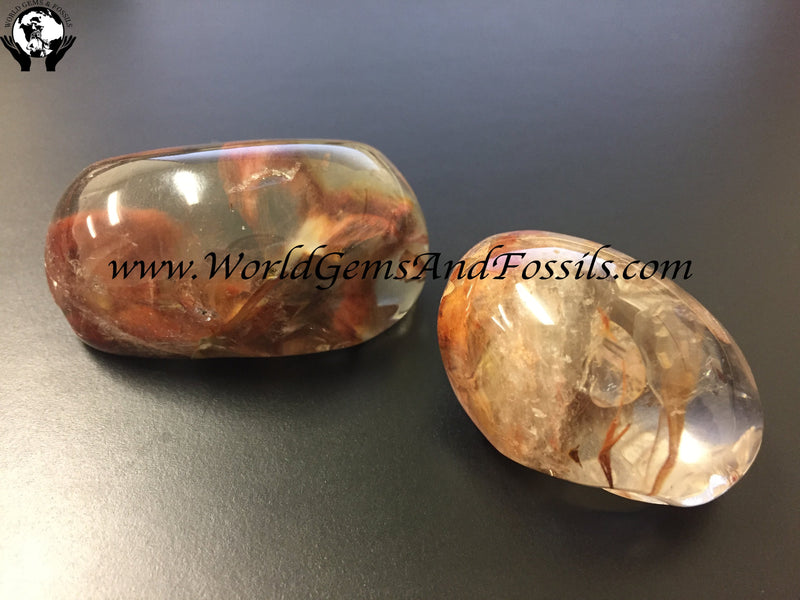 Angel Stone Lenses/Amphibole Quartz 1pc