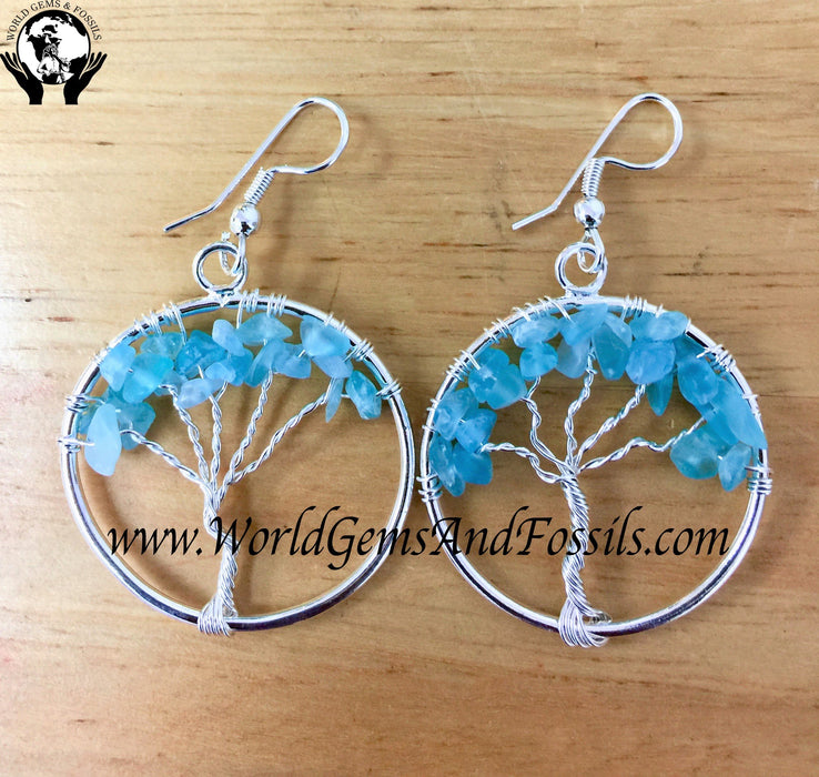 Apatite Tree of Life Earring