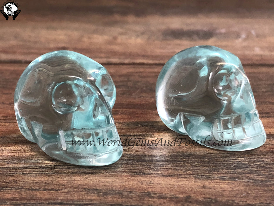 Aqua Obsidian Skulls