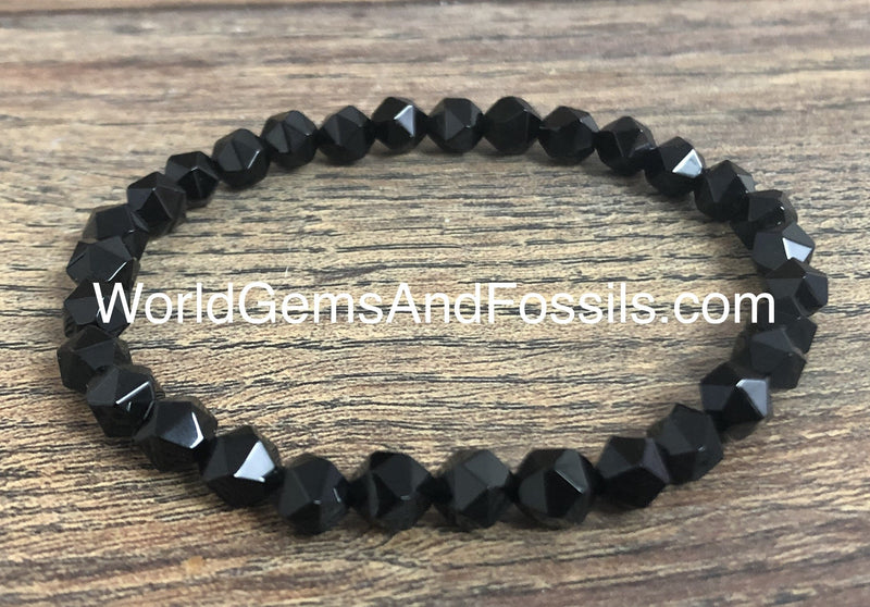 Black Obsidian Faceted Bracelets