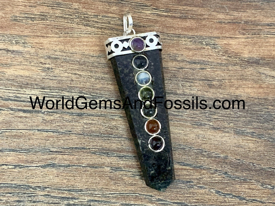 Black Tourmaline Chakra Pendants