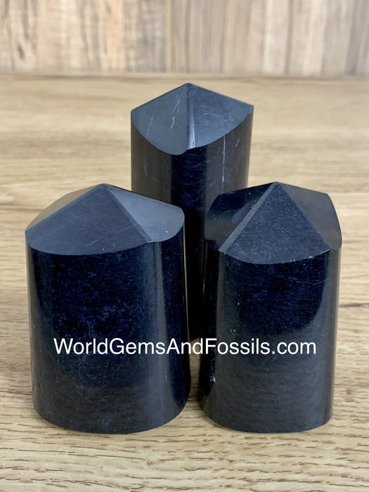 Black Tourmaline Polished Free Form Point 1 lb