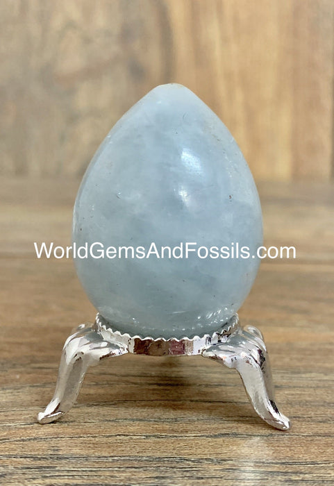 Blue Calcite Egg 36-43mm