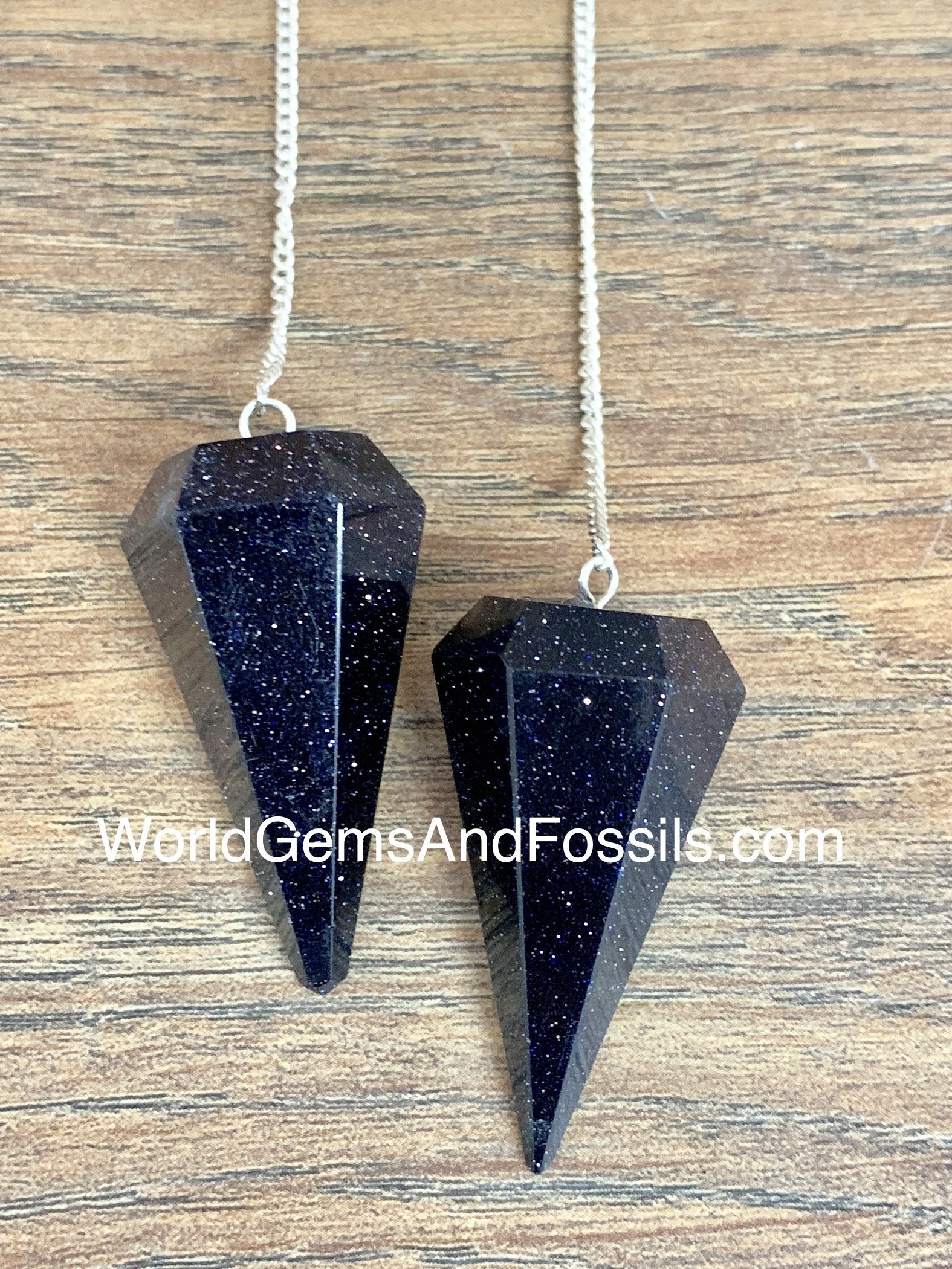 Blue Goldstone Pendulums