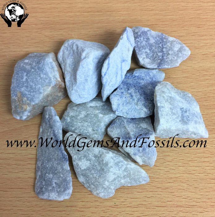 Blue Quartz Rough Stones 1lb