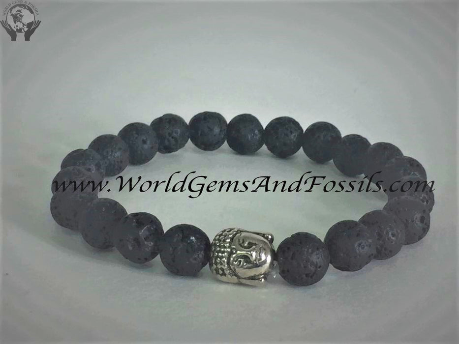 Buddha Lava Bracelets 8mm