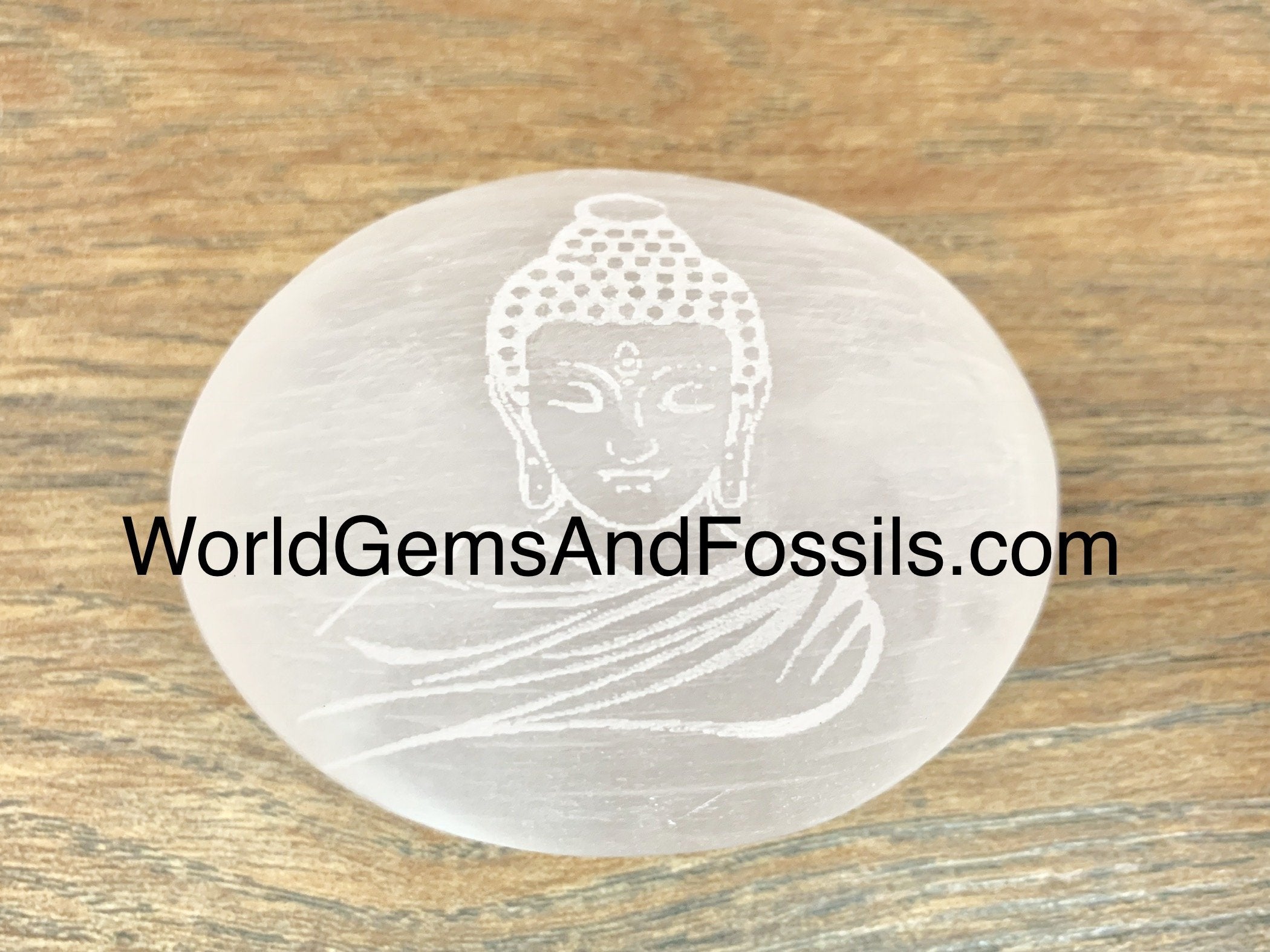Buddha Selenite Palm Stones