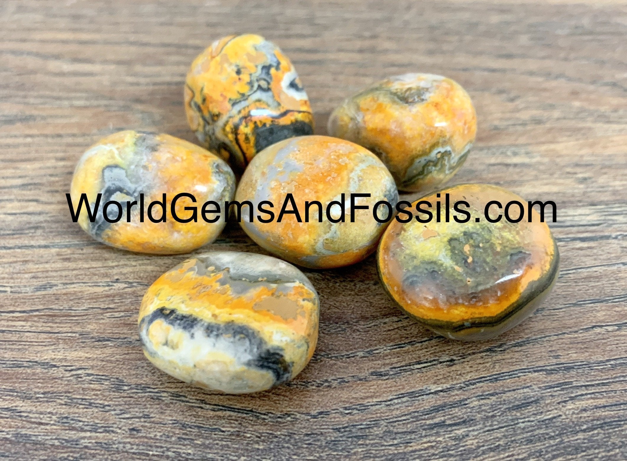 Bumble Bee Tumbled Stones 5pc