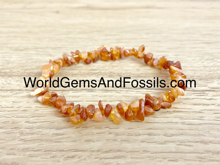 Carnelian Chip Bracelet