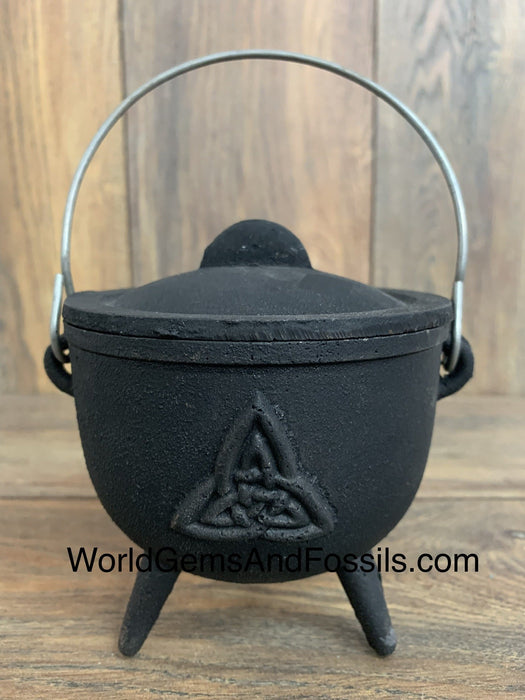 Cauldron Triquetra Cast Iron Pots 4.5"