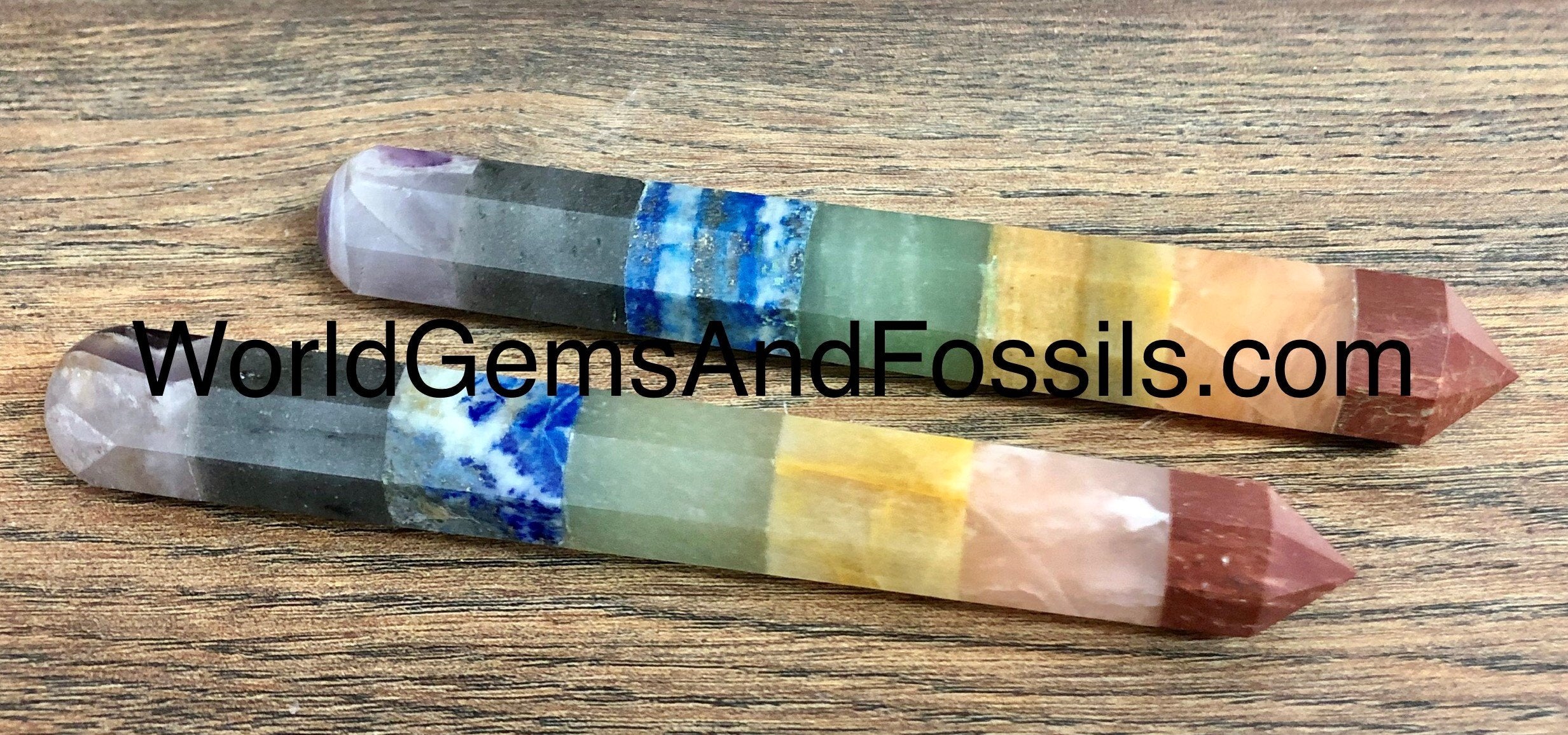 Chakra Faceted Wands 5.5"