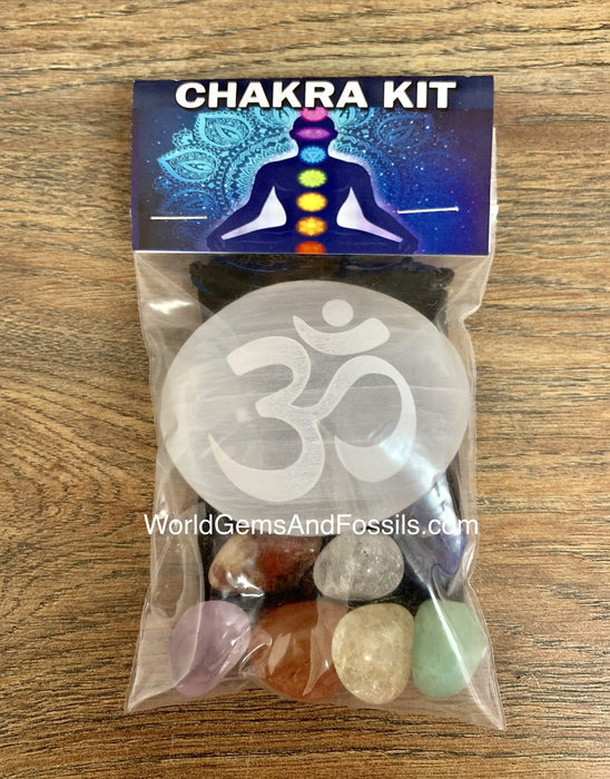 Chakra Om Palm Stone Set