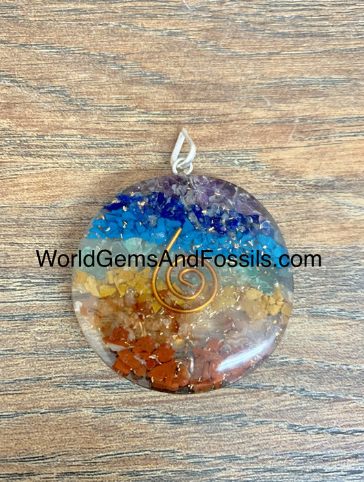 Chakra Pendant Orgone Round