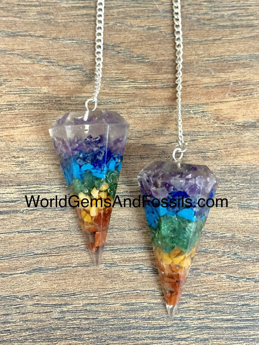 Chakra Orgone Pendulum