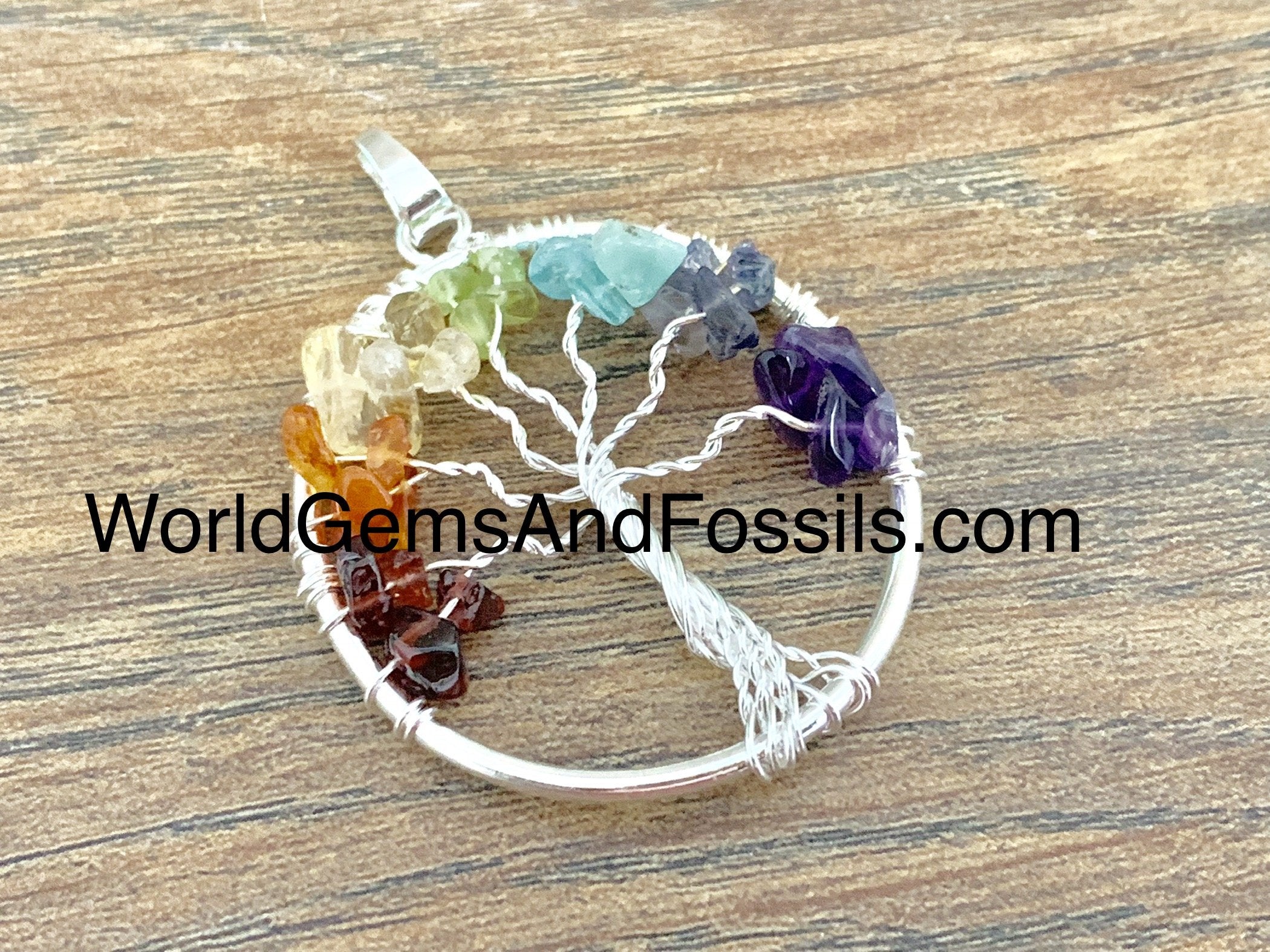 7 Chakra Tree Of Life Pendants