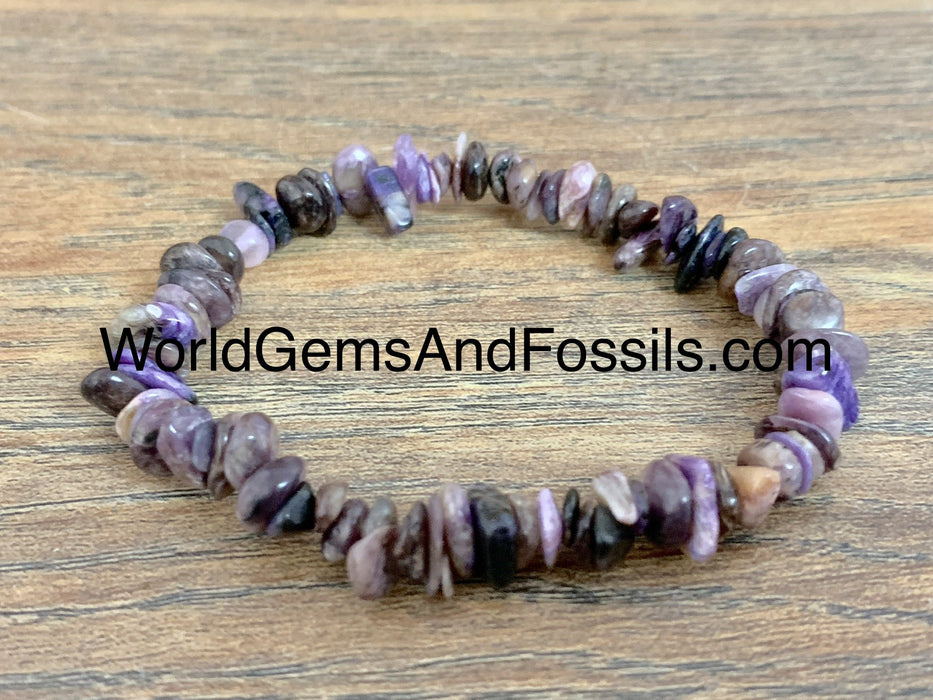 Charoite Chip Bracelets