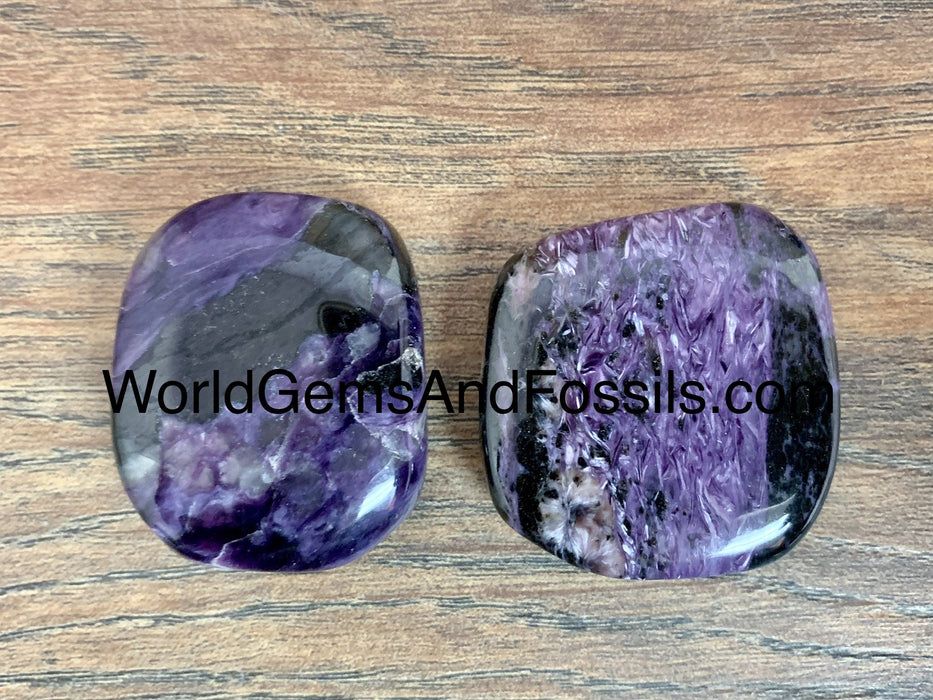 Charoite Palm Stone