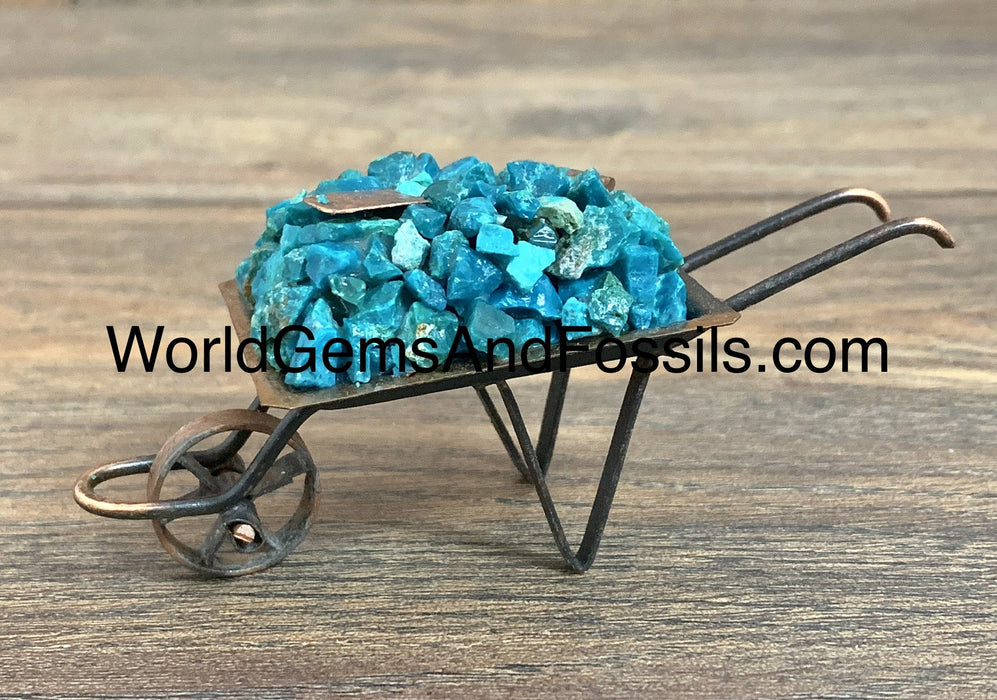 Chrysocolla Wheel Barrow