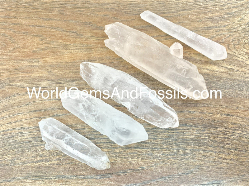 Clear Lemurian Double Terminated Points 0.5 lb
