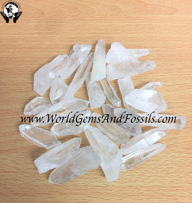 Clear Natural Lemurian Points 1 lbs