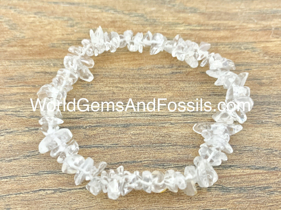 Clear Quartz Chip Bracelets