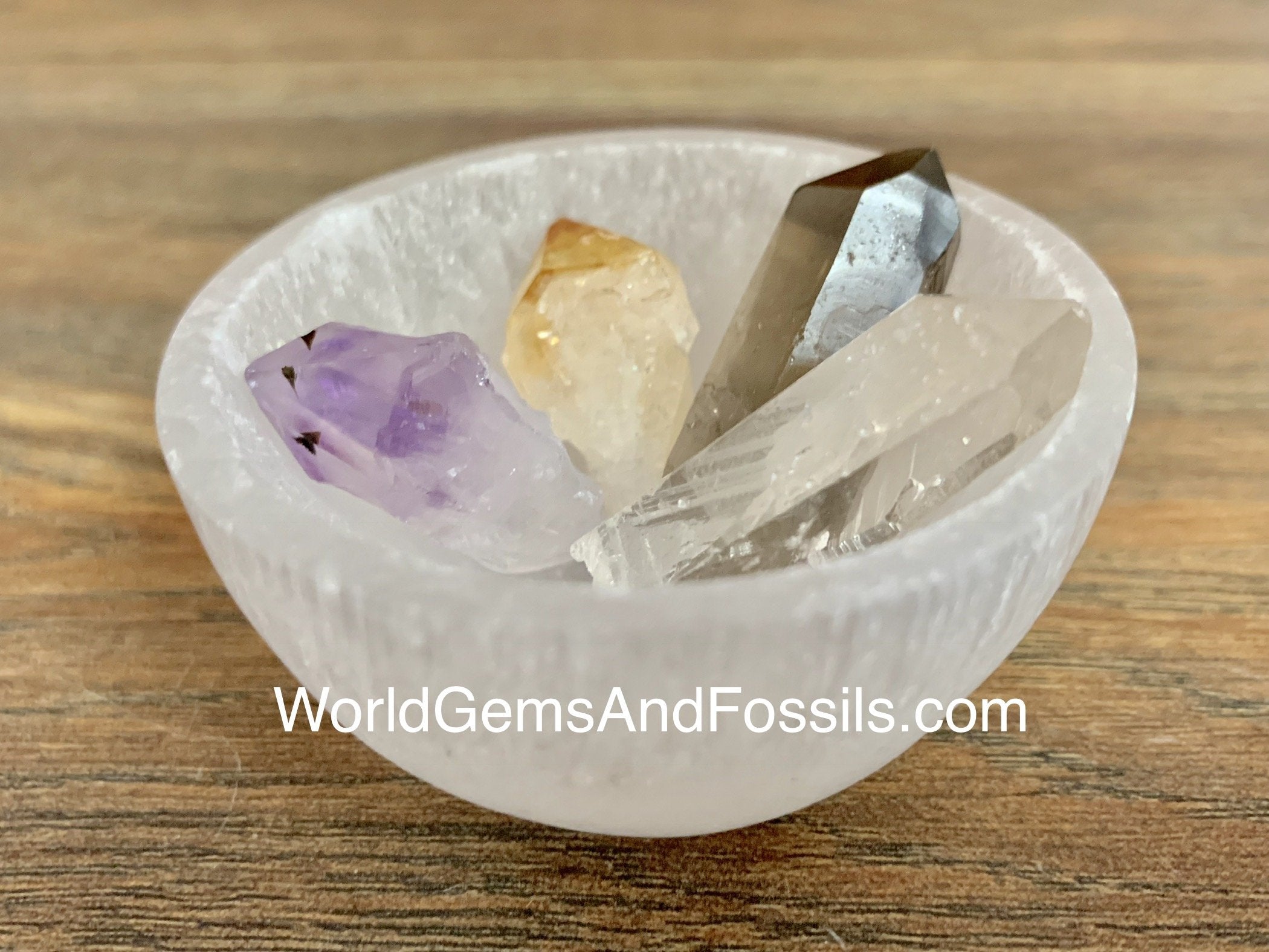 Selenite Crystal Point Bowl