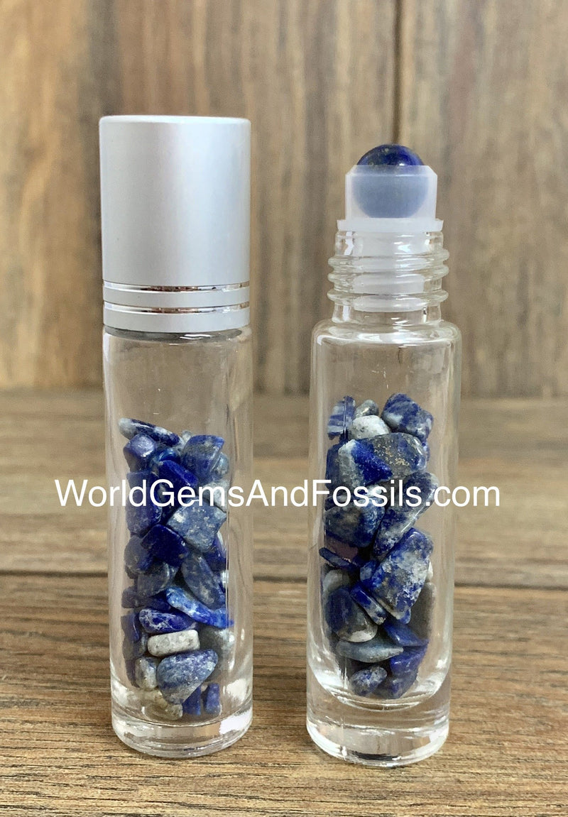 Crystal Roll On Bottle With Lapis
