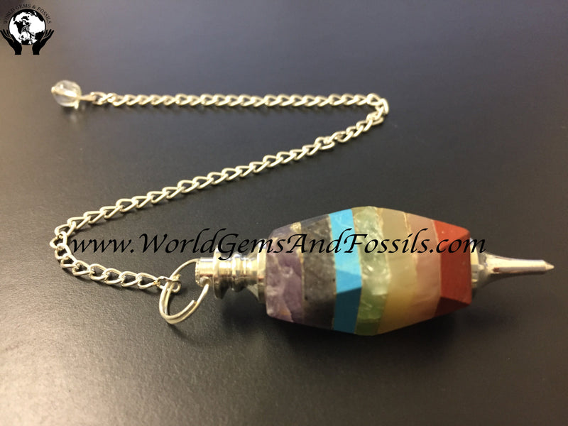 Faceted Chakra Pendulums