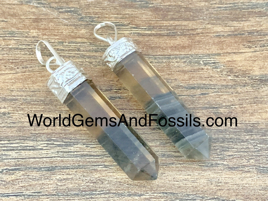 Fluorite Pendant Pencil Point