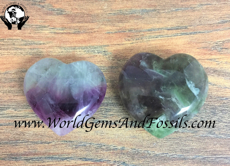 Fluorite Hearts 30mm