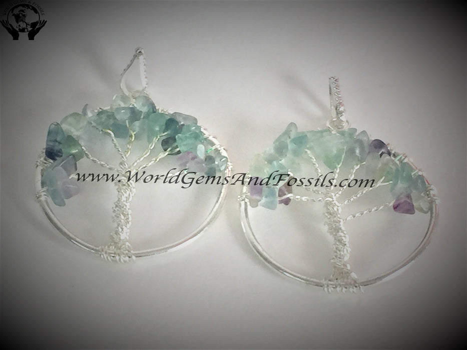 Fluorite Tree Of Life Pendant
