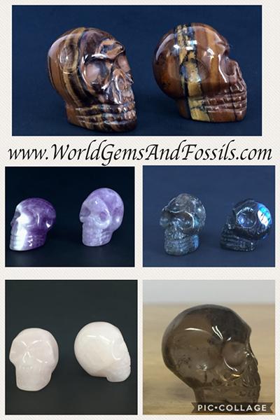 Gemstone Skulls 23-25mm