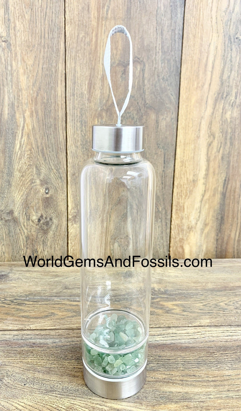 Green Aventurine Crystal Water Bottle