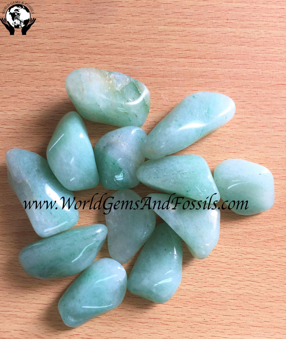 Green Quartz Tumbled Stones