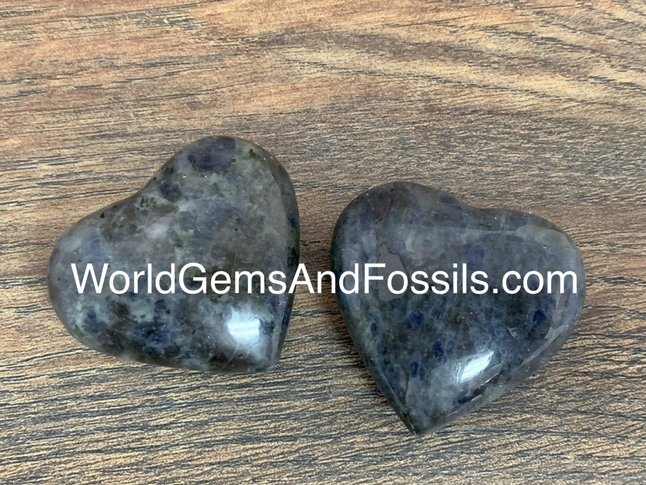 Iolite Hearts 43mm